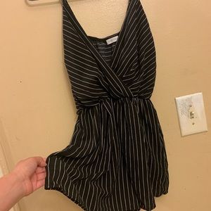 B&W striped romper!